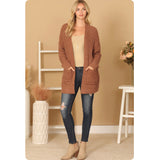 Open Front Super Soft Sweater Cardigan with Pockets-Jacket-Outerwear