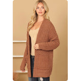 Open Front Super Soft Sweater Cardigan with Pockets-Jacket-Outerwear