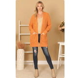 Open Front Cuddly Soft Sweater Cardigan with Pockets-Jacket-Outerwear