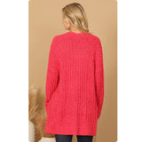 Open Front Cuddly Soft Sweater Cardigan with Pockets-Jacket-Outerwear