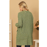 Open Front Super Soft Sweater Cardigan with Pockets-Jacket-Outerwear