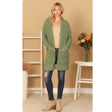 Open Front Super Soft Sweater Cardigan with Pockets-Jacket-Outerwear