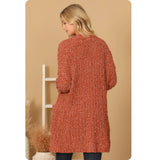 Open Front Cuddly Soft Sweater Cardigan with Pockets-Jacket-Outerwear