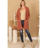 Open Front Cuddly Soft Sweater Cardigan with Pockets-Jacket-Outerwear