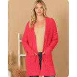 Open Front Cuddly Soft Sweater Cardigan with Pockets-Jacket-Outerwear