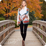 Hello Beautiful! Michelle W Sweater Vest Version Sherpa Lined Aztec Jacket-Coat-Tribal