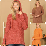 Ashlyn’s Cuddly Soft Popcorn Hooded Sweater-3 Colors