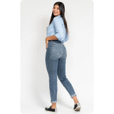 Judy Blue “Cozy Days” High Rise Bleach Splash Boyfriend Jeans