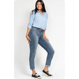 Judy Blue “Cozy Days” High Rise Bleach Splash Boyfriend Jeans