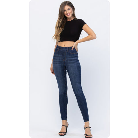 Judy Blue-Plus Size “Call Me Sexy” High Waist Pull On Skinny Jeans