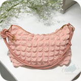 Adorable Cloud Puffy Pleated Crossbody Shoulder Bag