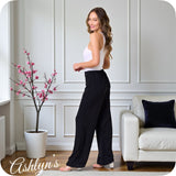 Classic Black Wide Leg Palazzo Pants