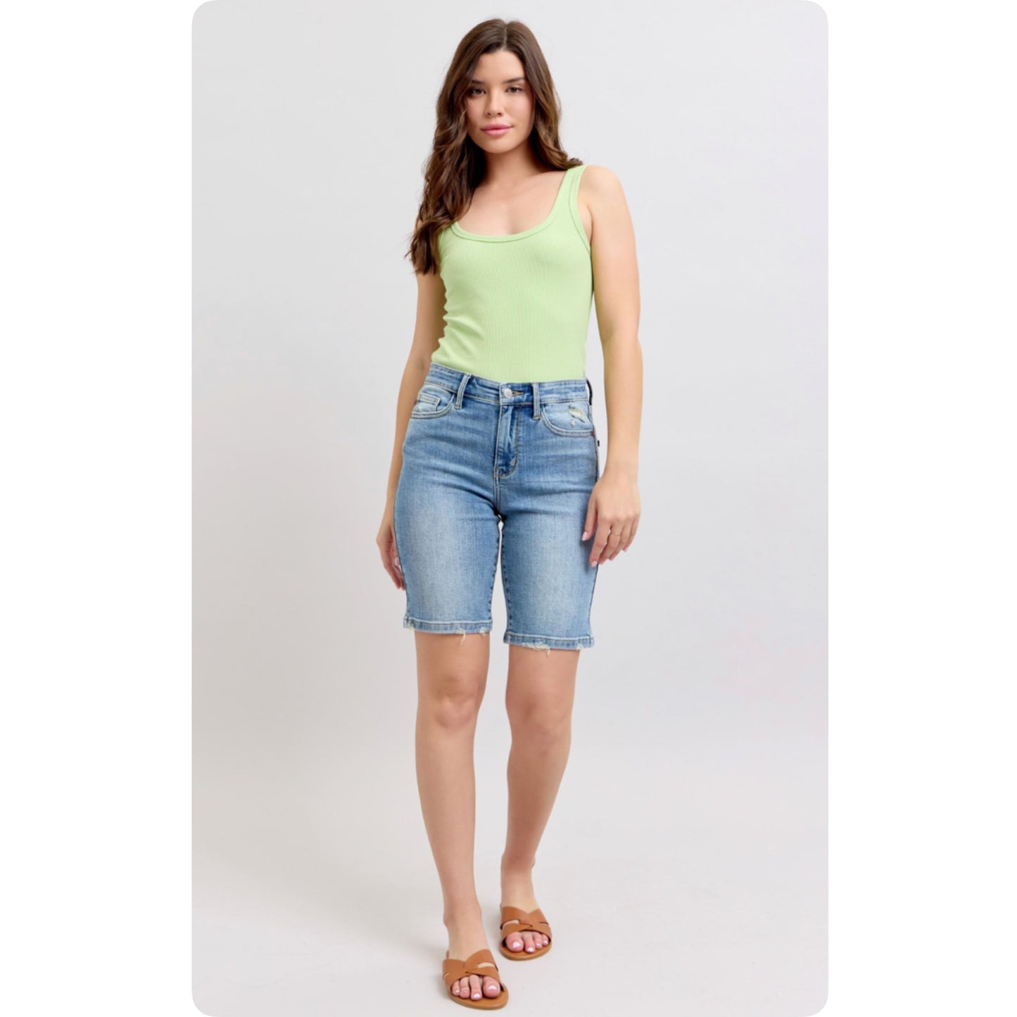 Judy Blue Vintage Wash Bermuda Shorts