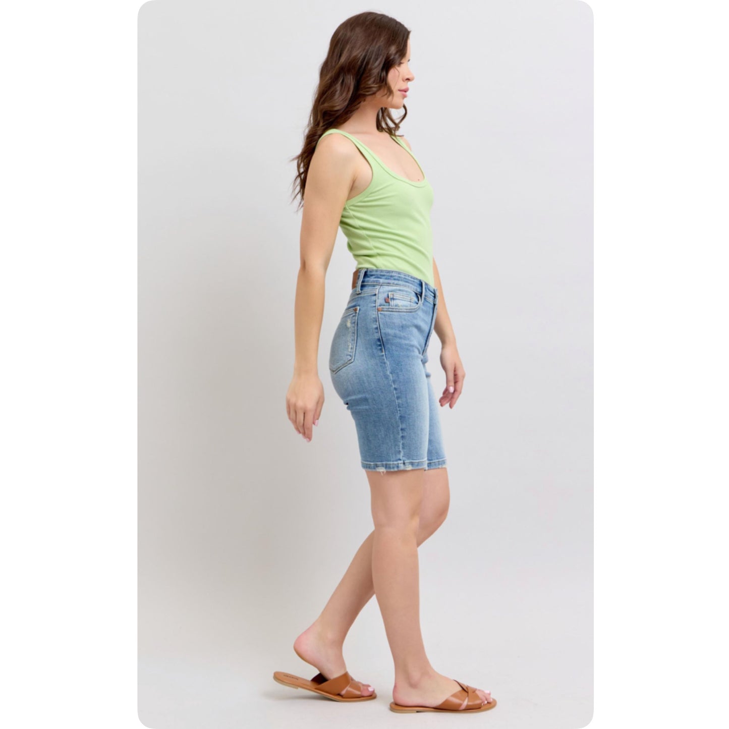 Judy Blue Vintage Wash Bermuda Shorts