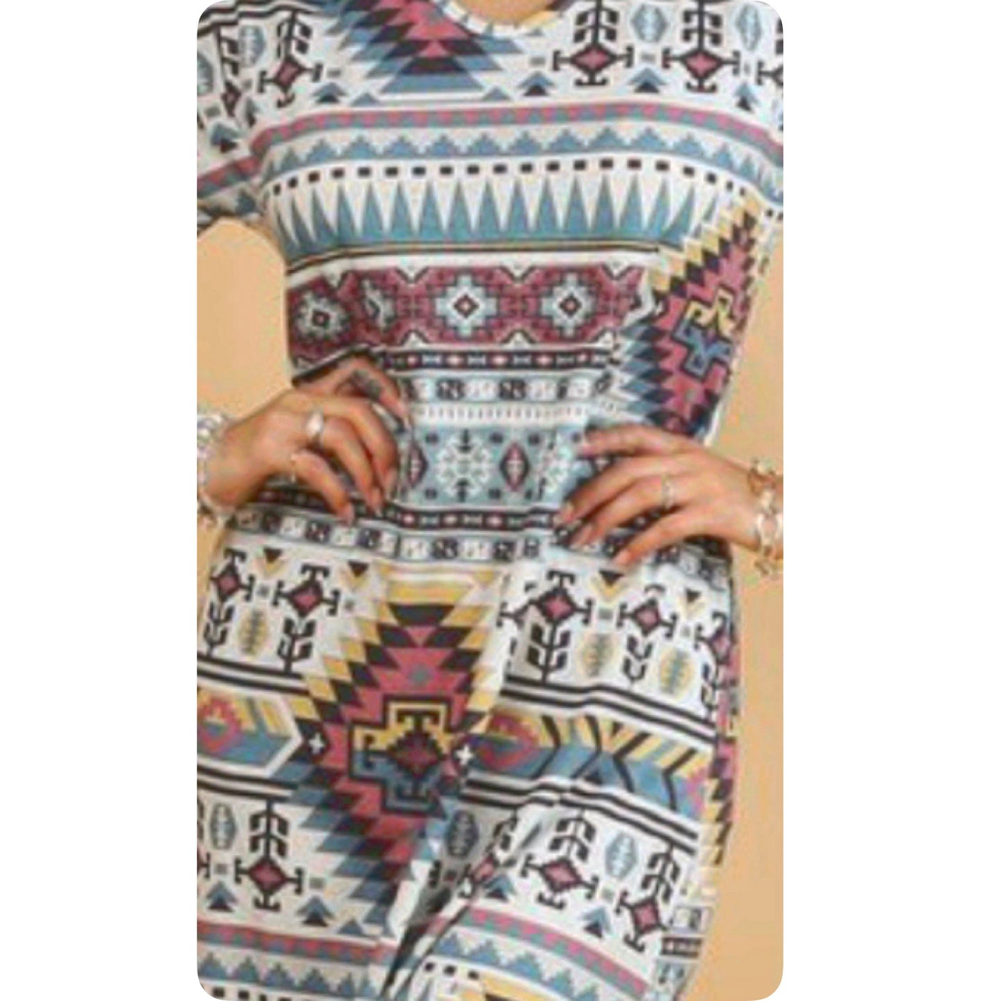 Ashlyn’s Aztec Maxi Dress with Pockets