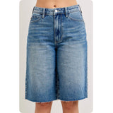 JUDY BLUE High Waist Rigid Magic Jorts-Bermuda Shorts