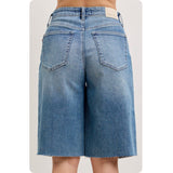 JUDY BLUE High Waist Rigid Magic Jorts-Bermuda Shorts