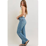 JUDY BLUE Casual Days HW Tummy Control Straight Leg Jeans