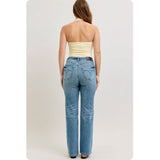 JUDY BLUE Casual Days HW Tummy Control Straight Leg Jeans