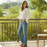 JUDY BLUE Casual Days HW Tummy Control Straight Leg Jeans