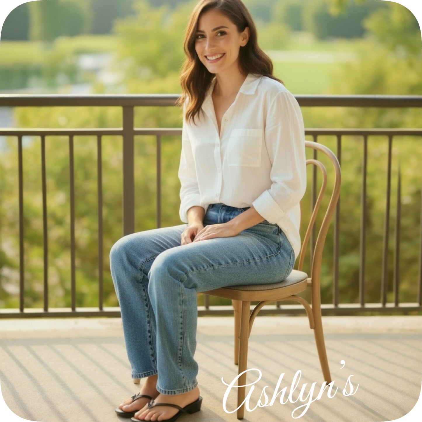 JUDY BLUE Casual Days HW Tummy Control Straight Leg Jeans