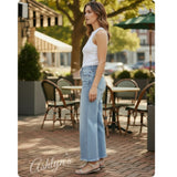 JUDY BLUE Hollywood Star Ankle Wide Leg Jeans