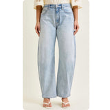 JUDY BLUE Arc Leg Light Wash Jeans