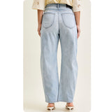 JUDY BLUE Arc Leg Light Wash Jeans
