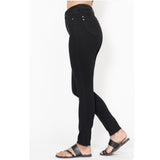 JUDY BLUE High Waist TUMMY CONTROL Black Skinny Jeans-Stretchy Comfort