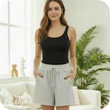 Zenana Fleece Raw Hem Shorts-Lounge Shorts -Tons of Colors