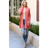 Ashlyn’s Casually Classy Long Sleeve Terracotta Cardigan-Outerwear