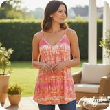 Zenana Reversible V Neck Scoop Neck Tank Top