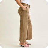 JUDY BLUE High Waist Ankle Wide Golden Brown Jeans