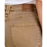 JUDY BLUE High Waist Ankle Wide Golden Brown Jeans