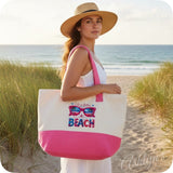 Summer Fun-Life is Better at the Beach Terry Tote Bag-Purse