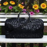 Every Girls Must-XXL Faux Leather Black Animal Print Weekender-Tote-Duffel Bag-Luggage