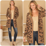 Don’t be Jealous-Ashlyn’s Animal Print Camel Sweater Cardigan-Jacket