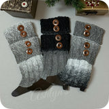 Cute as a Button Pepper Knit Boot Toppers-Boot Cuffs-Warmers