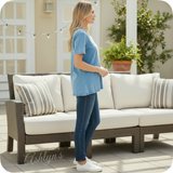ZENANA Washed Classic V Neck Short Sleeve Tunic Top