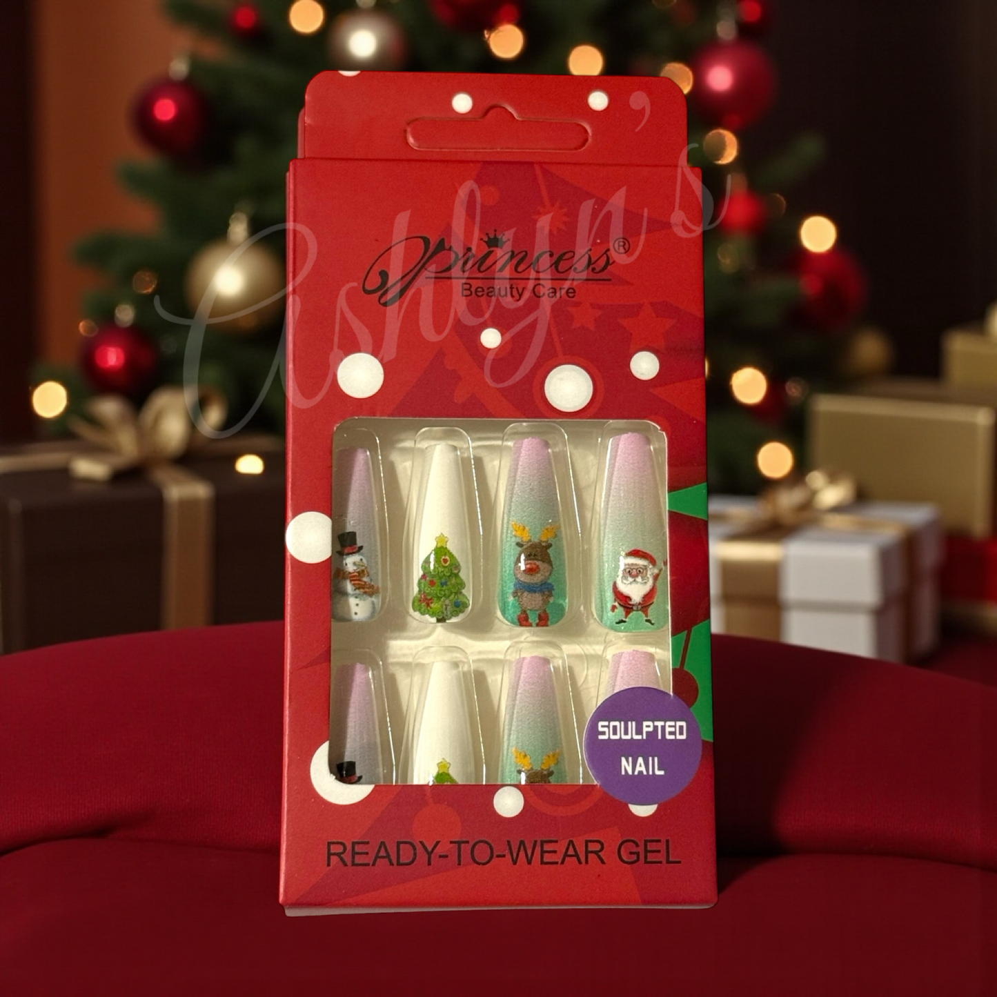Christmas Theme Press On Nails