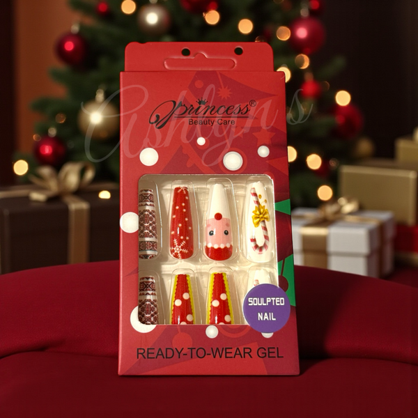 Christmas Theme Press On Nails