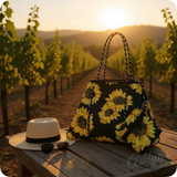 XL Neoprene Sunflower Tote Bag