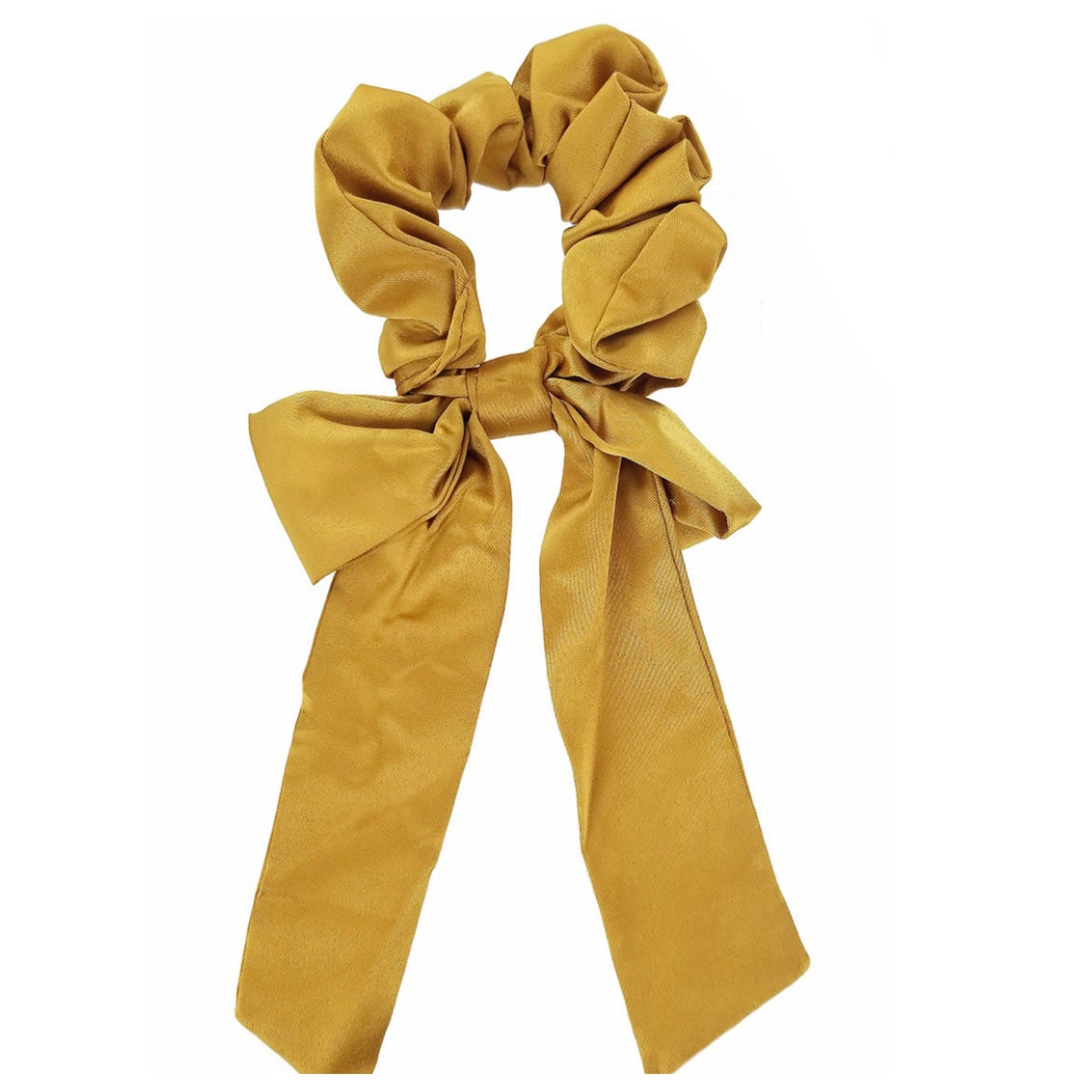 Adorable Silk Scrunchies with Bow Tail