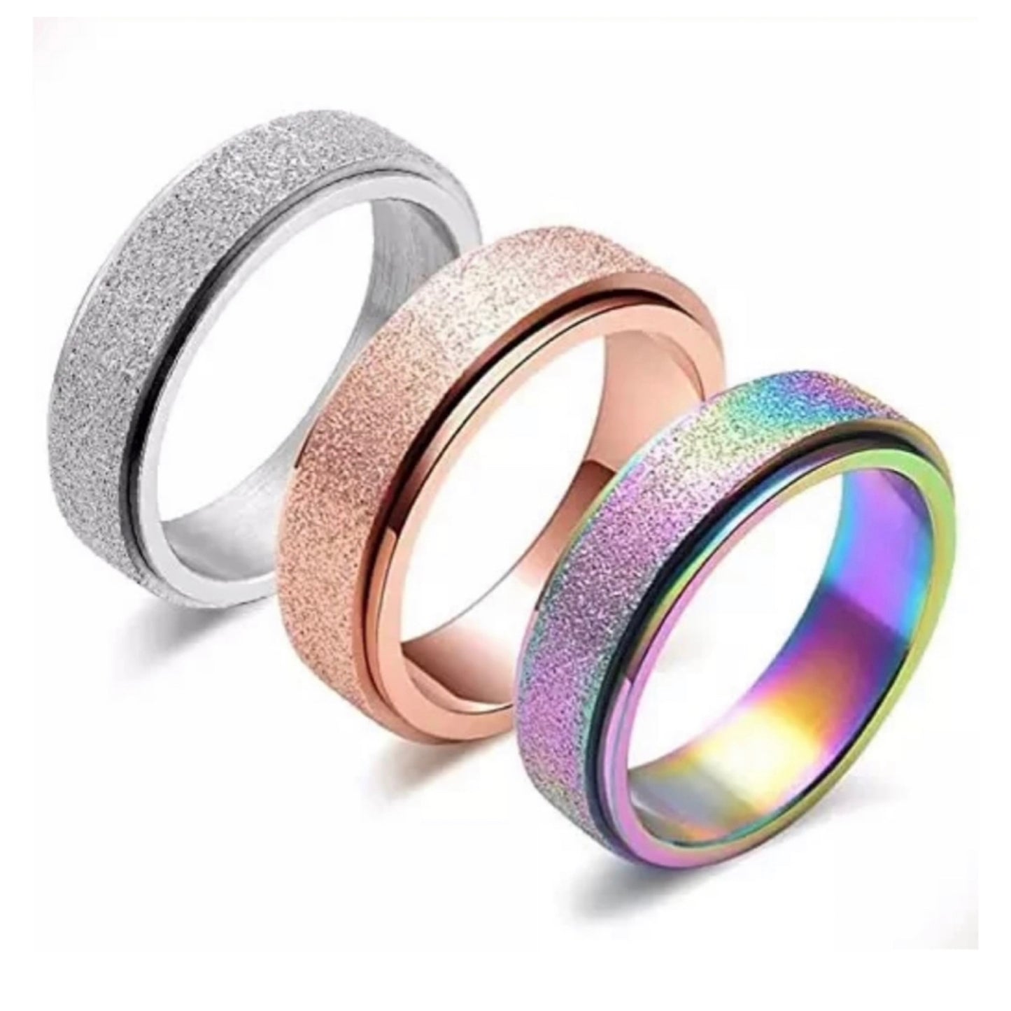 Peace and Serenity, Anxiety Soothing Spinner Rings