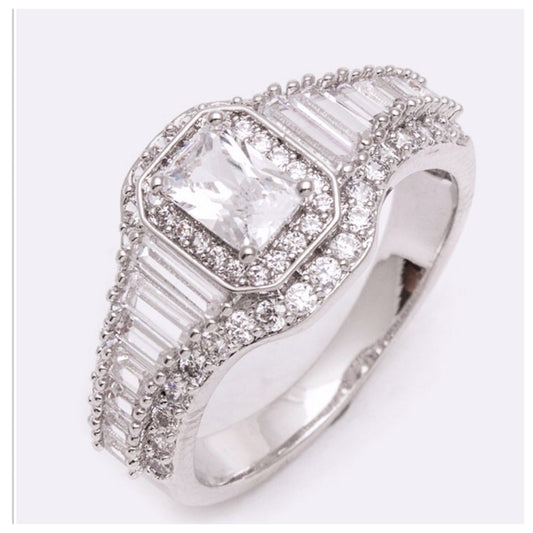 Stunning CZ Engagement Ring