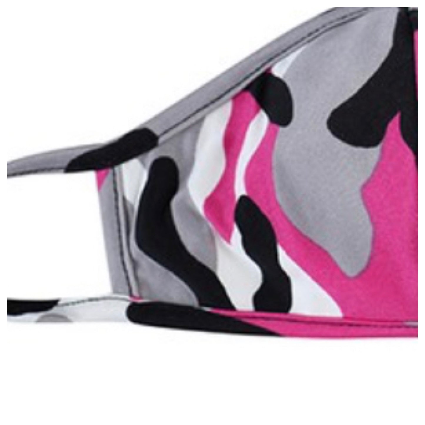 Fashion Face Wear-Fuchsia Camouflage Face Mask