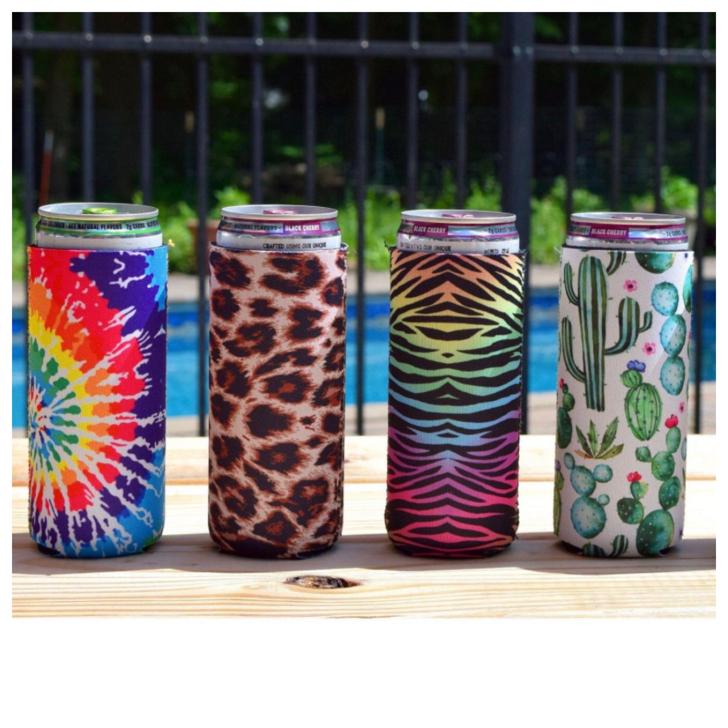 Crazy Fun Neoprene 16oz Slim Can Holder