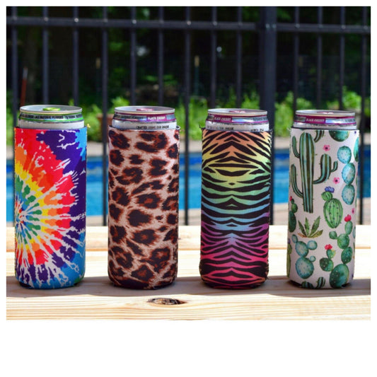 Crazy Fun Neoprene 16oz Slim Can Holder