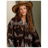 Hello Beautiful! Ashlyn’s Brown Turquoise Mix Aztec Jacket- Women’s Tribal Jacket