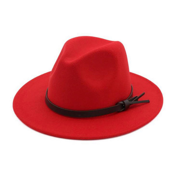 Stunning Wide Brim Red Fedora, Hat